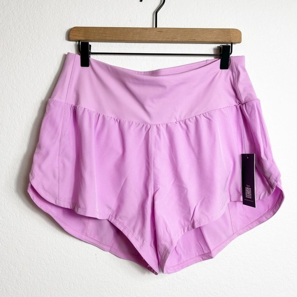 RROSSEYZ ATHLETIC WOMEN PINK STRETCHY HIGH WAISTED SHORTS BRAND NEW SIZE XL - Picture 1 of 4